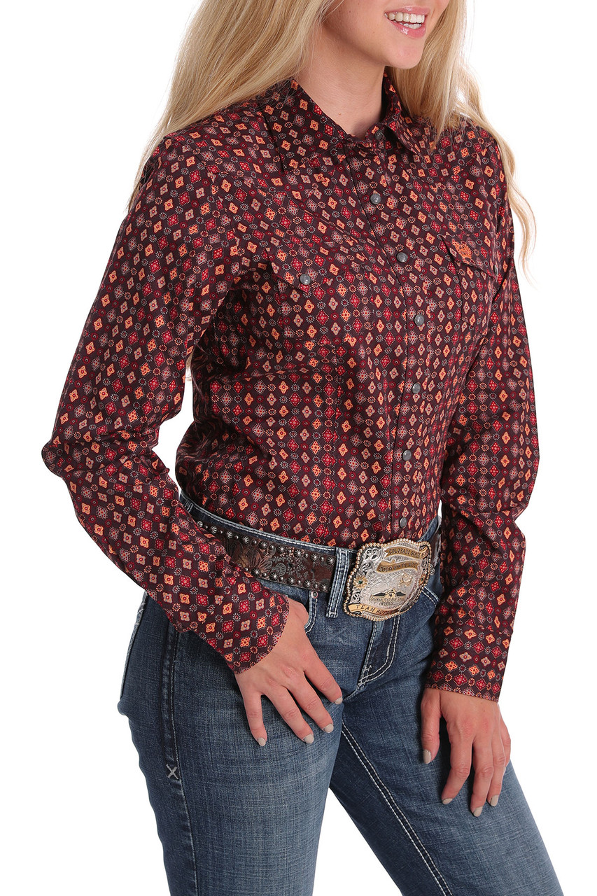 Wrangler Women's Bucking Bronco Old West Snap Western Shirt - Jackson's  Western