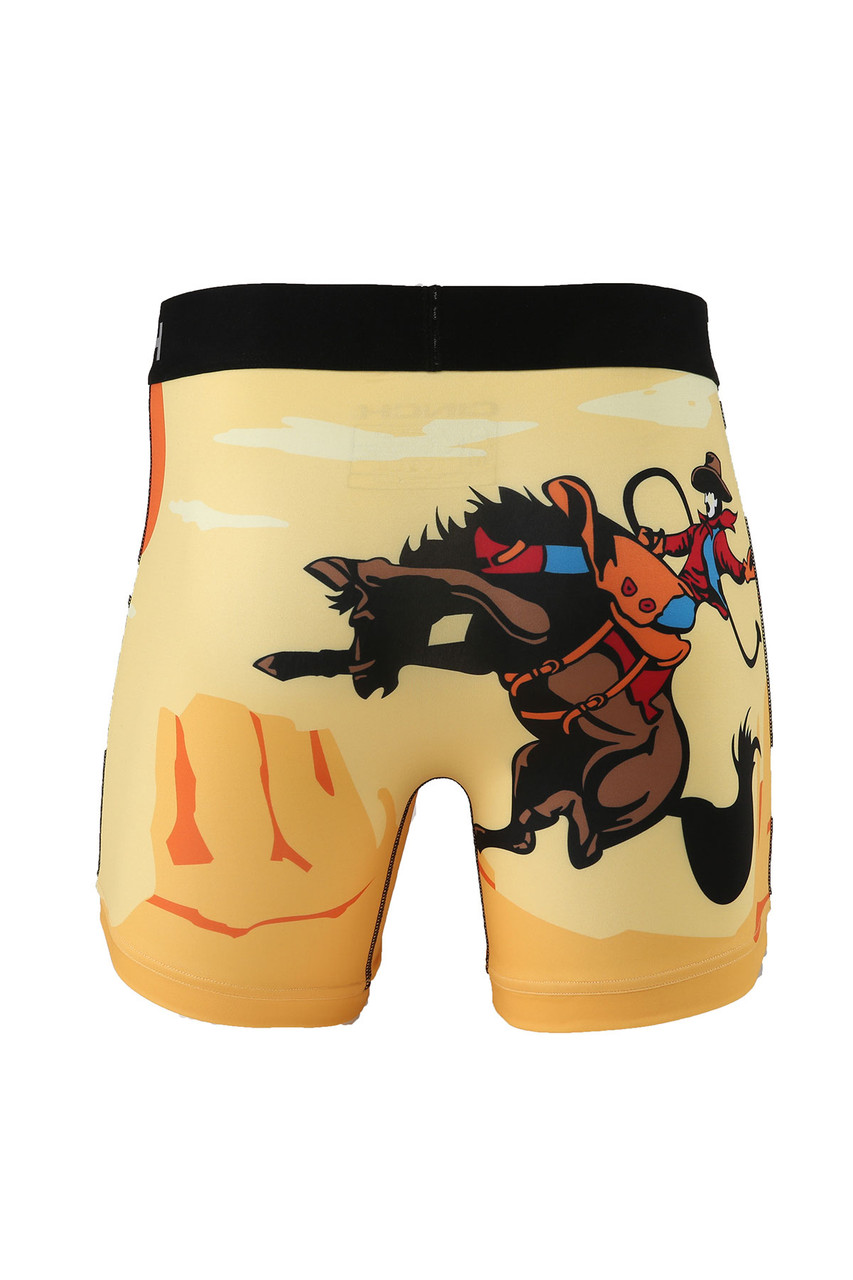 JHKKU Wild West Desert Cowboy Men's Boxer Shorts Soft Breathable