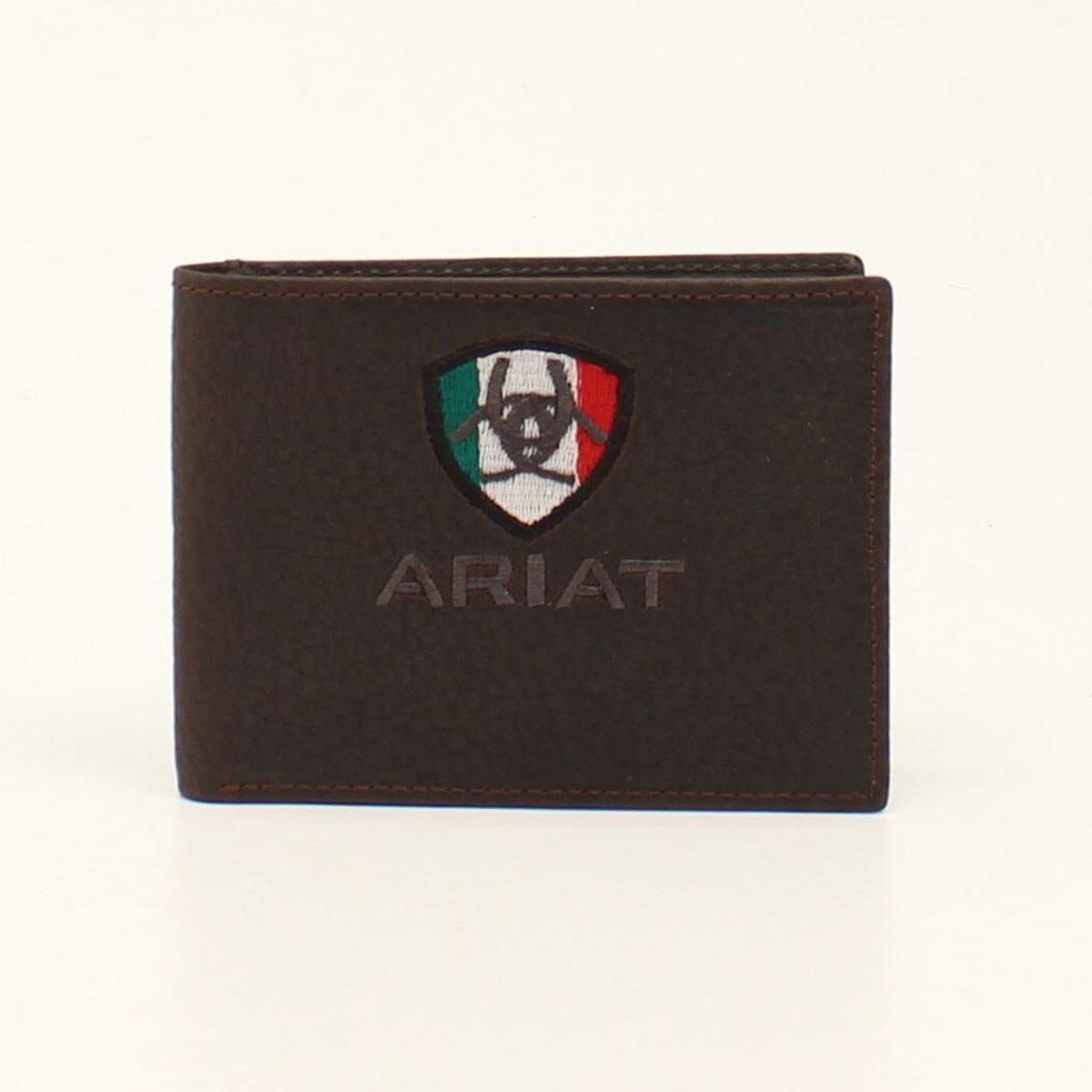 Ariat Men's Woven SW Brown Bifold Wallet
