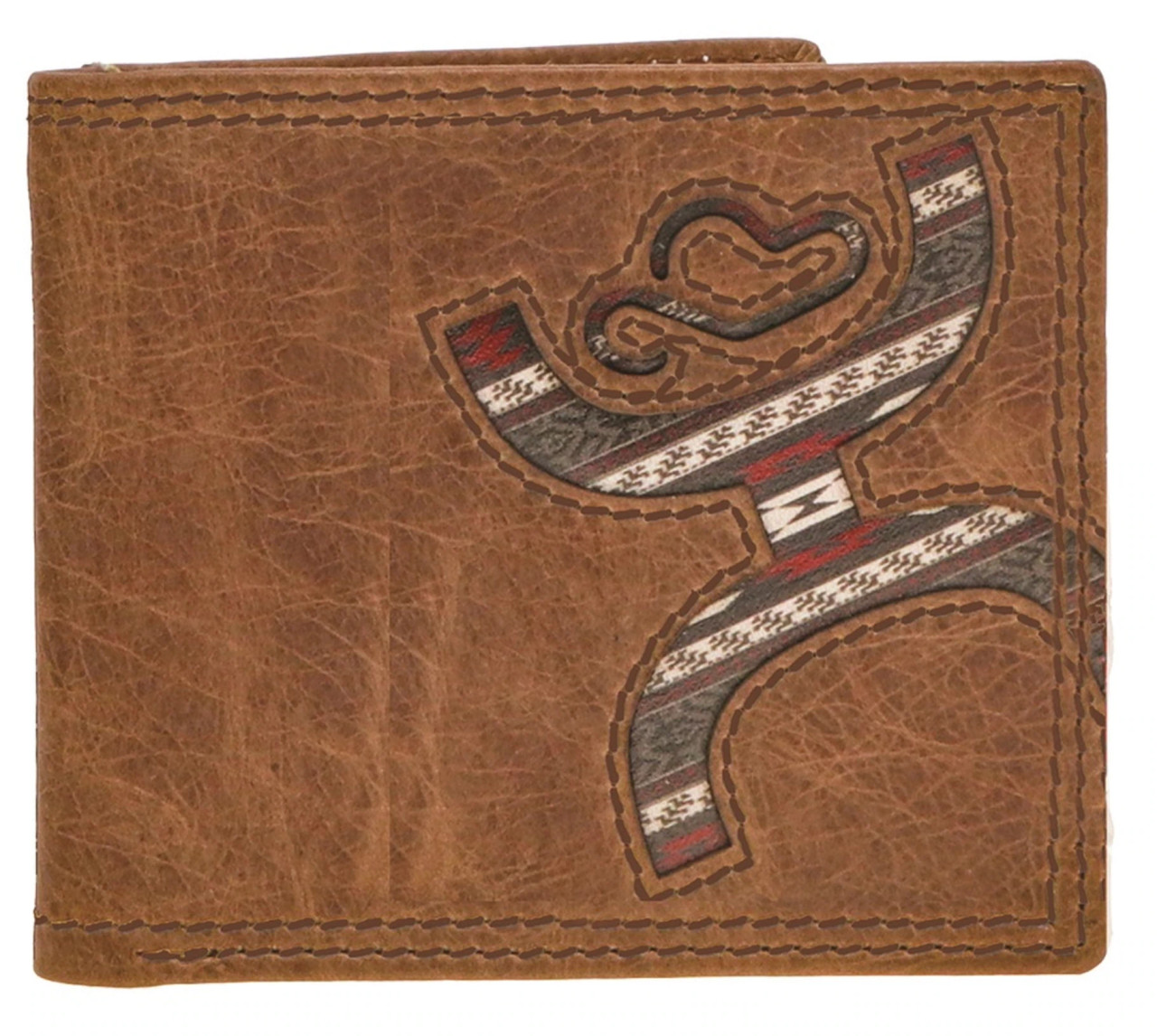  HOOEY Leather Men's Rodeo Wallet (Hands Up - Nomad Print) :  Clothing, Shoes & Jewelry