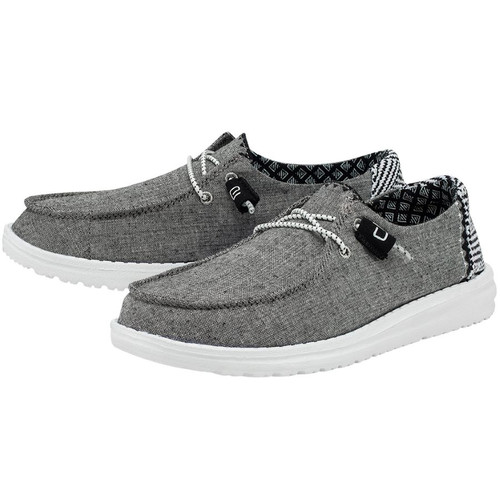 Denim Womens Wendy Chambray Slip On Sneaker, Heydude