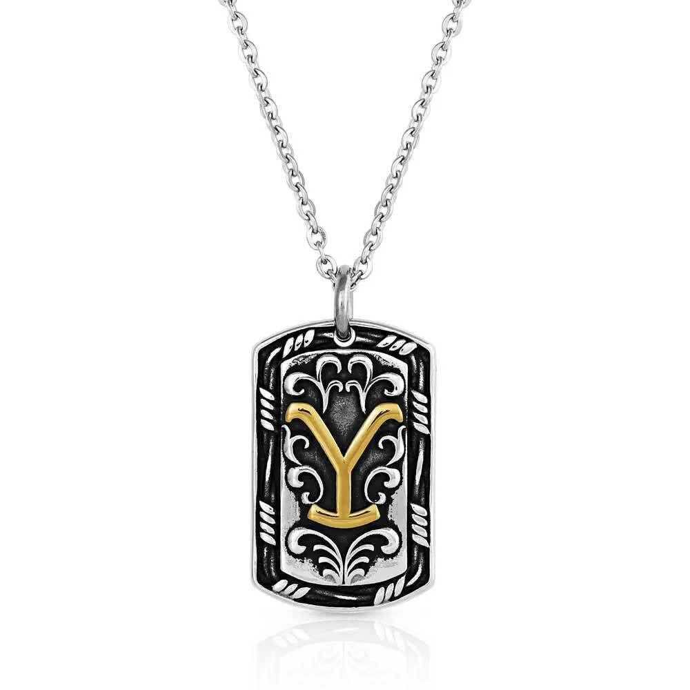 Montana Silversmiths Modern Faith Dog Tag Necklace