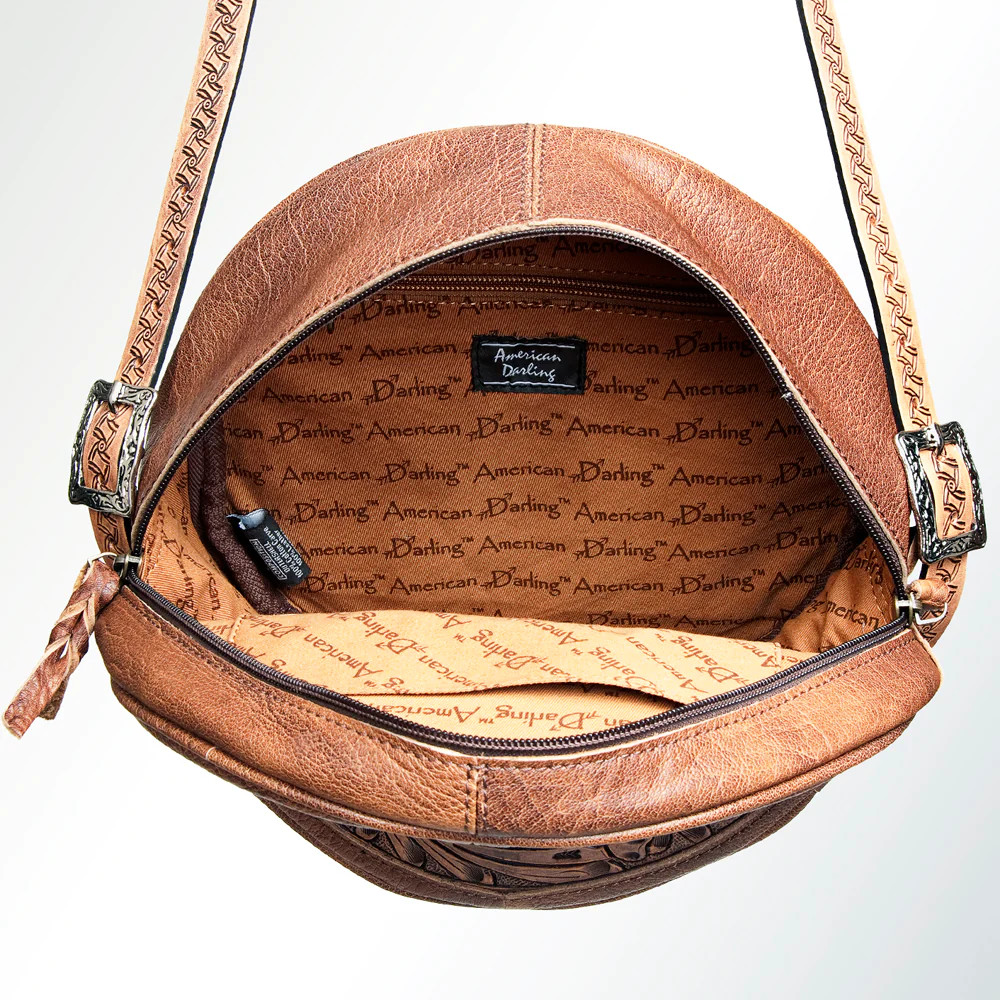 Heritage Tooled Leather Bucket Bag