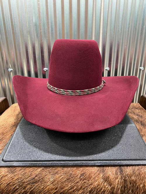 Resistol Hooey Bronc Hat Burgundy - Jackson display picture 2