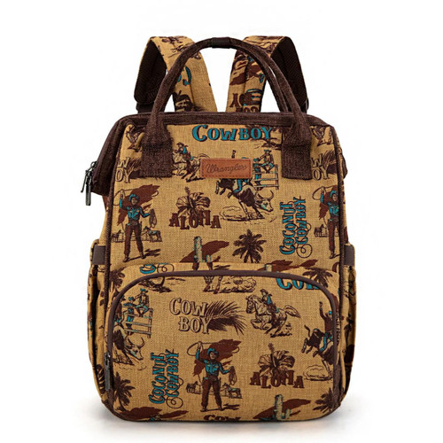 Stylish Character Print Backpack in Yellow and Brown Amazon.com | PAKKITOP Bee Backpack for Girls Boys, 16 main image 4