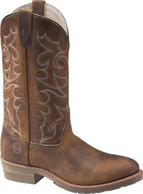 Double H Western Leather Work Cowboy Boots Men’s Size 9D Brown Vintage Double H Men main image 3