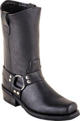 Double H Men Black Western Harness Leather Boot | JW Stores