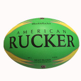 Rookie Rucker Rugby Ball - Green - All Weather - Night Rucker - Training - Size 3 Ball