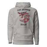 San Antonio Rugby Fiesta Armadillo Adult Hoodie - Grey