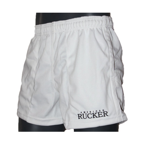 RuckerPro Rugby Shorts - Pockets - White