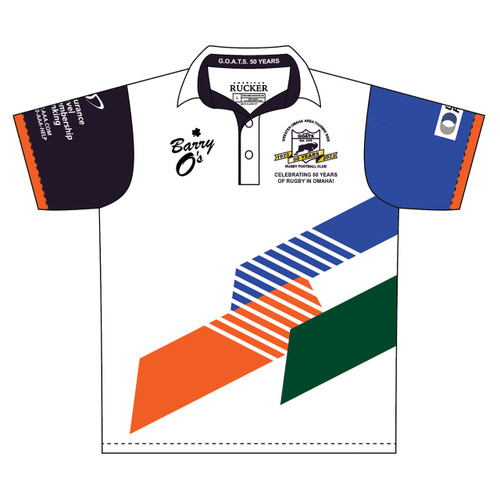 PRE-ORDER: Omaha GOATS Rugby 50th Polo