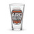 Abilene Rugby Shaker pint glass