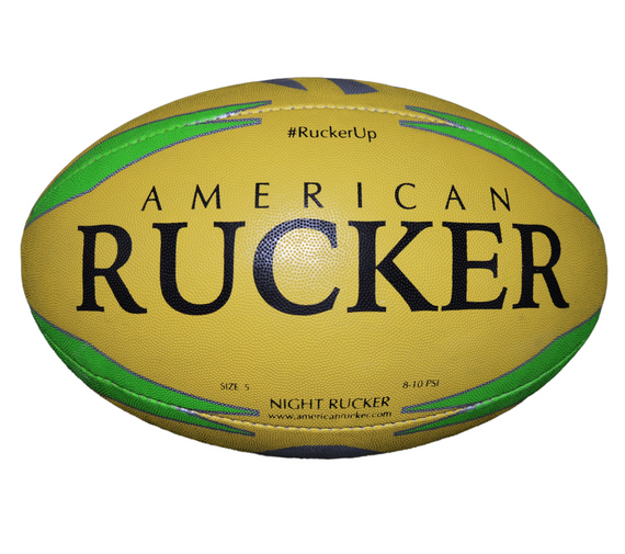 Rugby Ball - Night Ball - Training Ball - Practice Ball - Beach Rugby Ball - Rugby Union - American Rucker