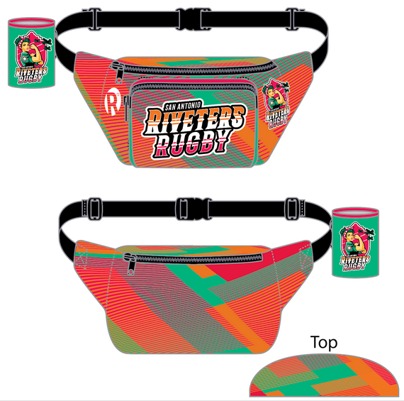 San Antonio Women's Rugby Fanny Pack w/Coozie