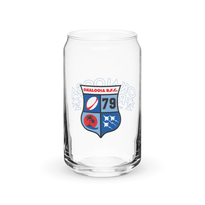 Okaloosa Rugby Can-Shaped Glass