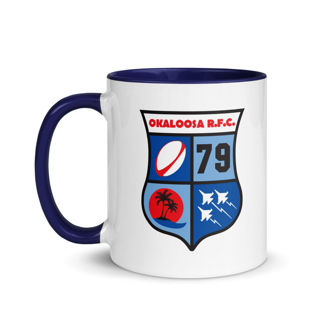 Okaloosa Rugby Mug with Color Inside