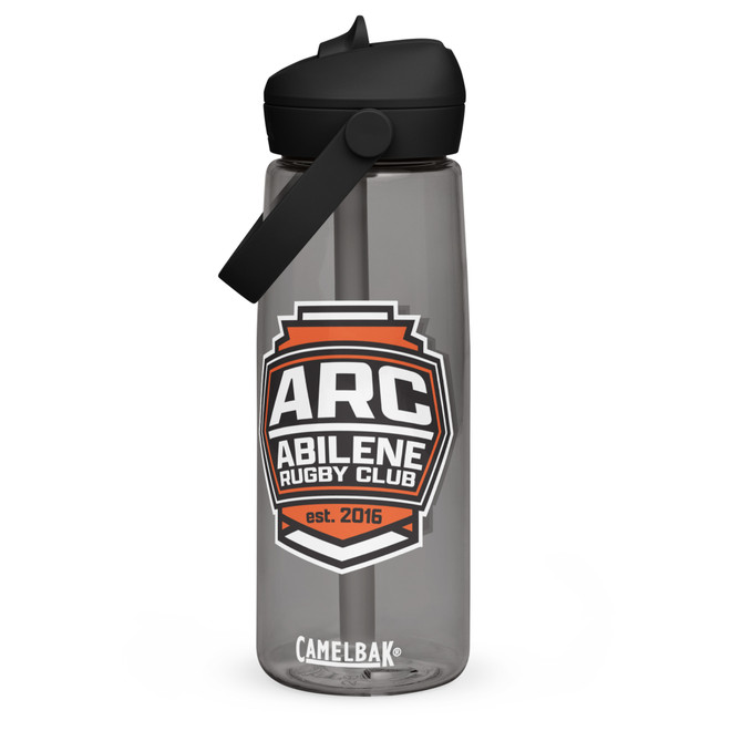 Abilene Rugby Camelbak Flip straw water bottle