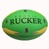 Rookie Rucker Rugby Ball - Green - All Weather - Night Rucker - Training - Size 3 Ball