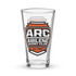 Abilene Rugby Shaker pint glass