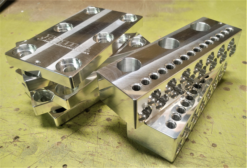 Jim's Yin Long Thick Buss Bar Triple Bank Set Double Stack Terminals (Does Not Include Batteries.)