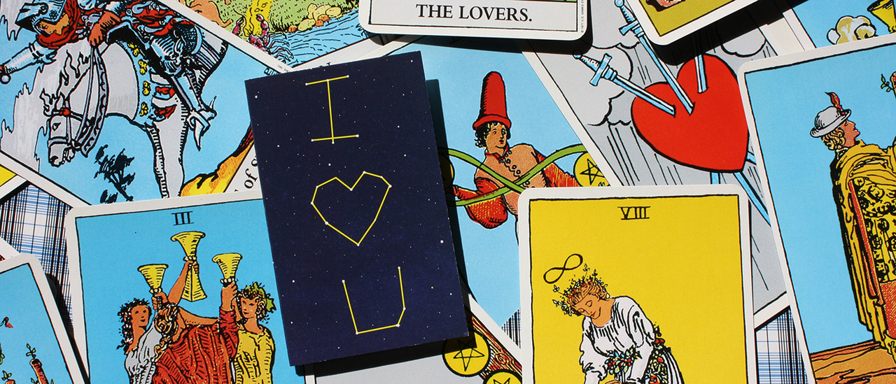 "I Love You" Card on Tarot Cards 