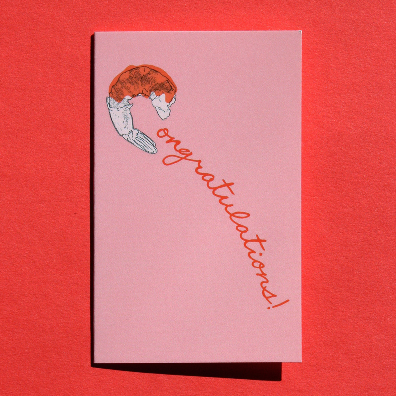 Congratulations Shrimp Card & Envelope