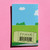 The back of the snack gazebo wishing well mini greeting card with blue sky green rolling hills and at the bottom the snack gazebo logo and a barcode.