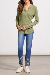 Tribal henley top with buttons Tribal henley top with buttons