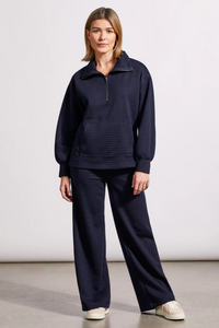 Savor the casual comfort this Tribal quilted knit half zip top and knit pant set will bring to your wardrobe Savor the casual comfort this Tribal quilted knit half zip top and knit pant set will bring to your wardrobe
