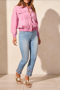 Tribal Casual Jacket with Elastic Waist