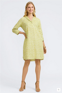 This fresh spin on Foxcroft's beloved Sloane dress turns heads with its lightweight cotton sateen and effortless attitude.