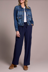 Tribal Classic Drop Shoulder Denim Jacket Tribal Classic Drop Shoulder Denim Jacket