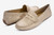Vaneli penny loafer driving moccasin with basket weave detail.  Lightly padded insole. Rubber sole with a half-inch heel.