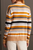 Tribal long sleeve crew neck stripe sweater