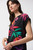 Joseph Ribkoff Silky Knit and Georgette Tropical Boxy Top
