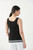 Joseph Ribkoff tank top with striped hem in black/white