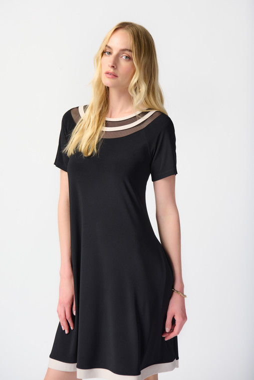 Joseph Ribkoff above-the-knee dress with a flattering A-line silhouette