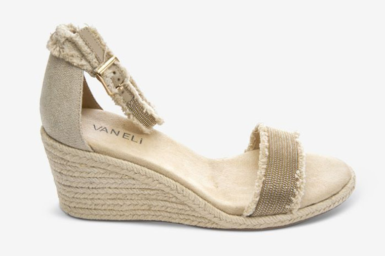 Vaneli Layry ankle-strap espadrille sandal in Natural Canvas