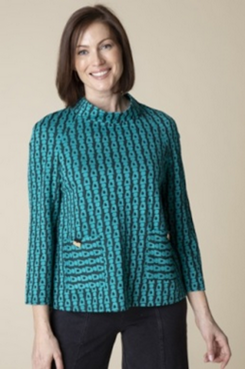 Habitat Mod Jacquard Raglan Pocket Top