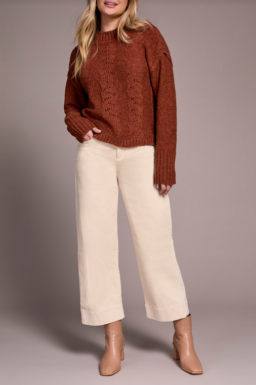 Tribal Multi Speckle Crew Neck Sweater