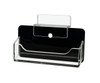 Slatwall Business Card Holder Display Stand Desk Rack Clear on Black