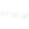 Clear Acrylic 16.75"W Multi Compartment Storage Tray