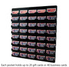 Forty Pocket Gift Card Retail Holder Card Display Contact Wall Mount Premium