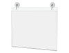 Window Mount Sign Holder with Suction Cups Hooks Fourteen Inches Wide by Eleven Inches High