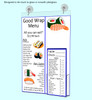 Eleven Inch Wide by Seventeen Inch High  Sign Holder Suction Cup Poster Frame with Pocket with a vertical business card and literature