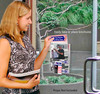 Easily take or place brochures