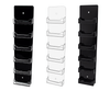Clear on Clear Clear on Black Black on Black Business Card Six Pocket Display Rack
