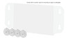 Six inch wide by four inch high sign holder suction cups detached