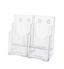 Trifold Display Stand for 4"W Brochures 2 Tier Organizer