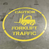 Forklift Traffic Stencil In Yellow